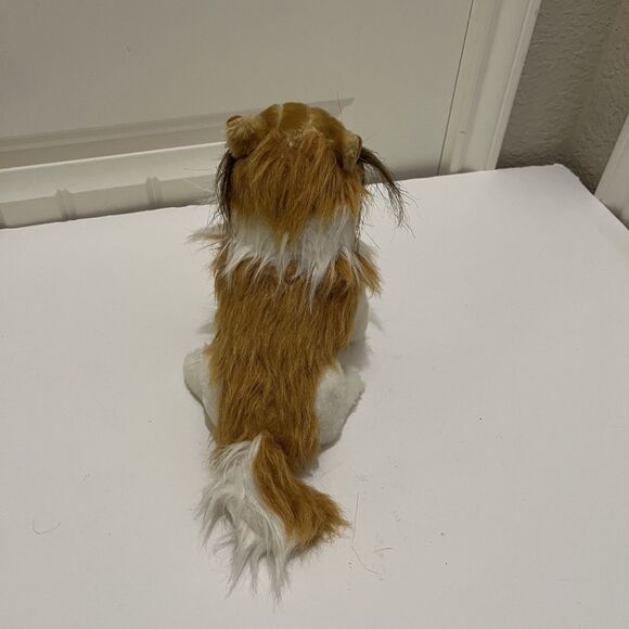 Mascot Factory Brown Collie Lassie Plush Dog Puppy 9" Stuffed Animal - Picture 4 of 8